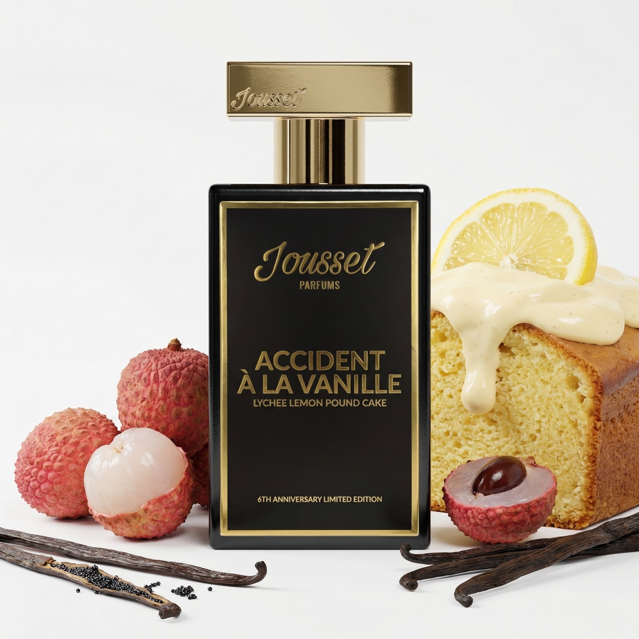 ACCIDENT À LA VANILLE - LYCHEE LEMON POUND CAKE